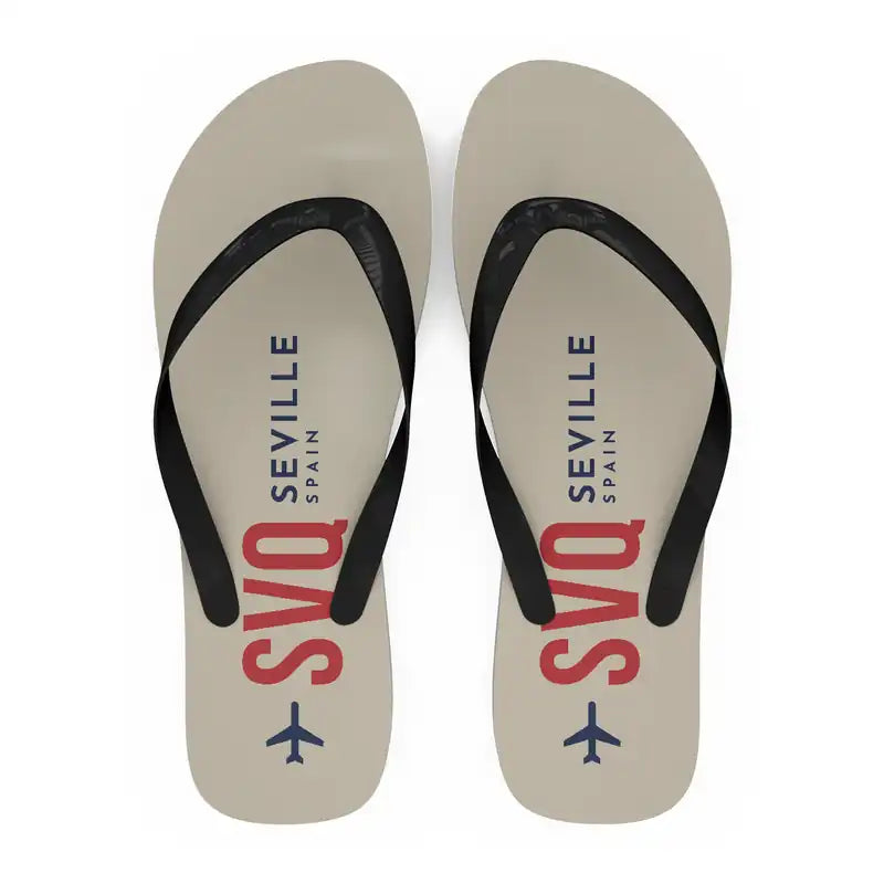 Seville Airport (SVQ) Slippers & Flip Flops - Slippers - Flip Flops - Code - Beige