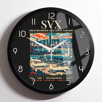 SVX - Poster - Wall Clock Framed - Black