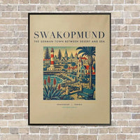 Thumbnail for SWAKOPMUND - Poster - Canvas Framed - Beige