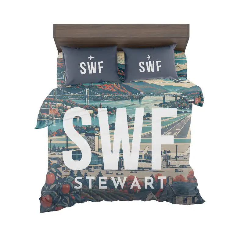 New York Stewart International Airport (SWF) Bedding Sets & Blankets - Bedding Set - Scene