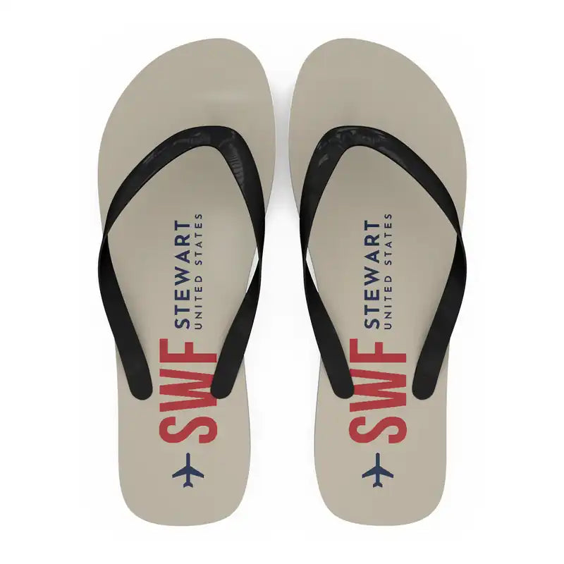 New York Stewart International Airport (SWF) Slippers & Flip Flops - Slippers - Flip Flops - Code - Beige