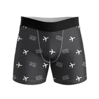 Thumbnail for Princess Juliana International Airport Sint Maarten (SXM) Men Boxers - Pattern - Black