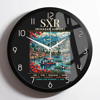 SXR - Poster - Wall Clock Framed - Black
