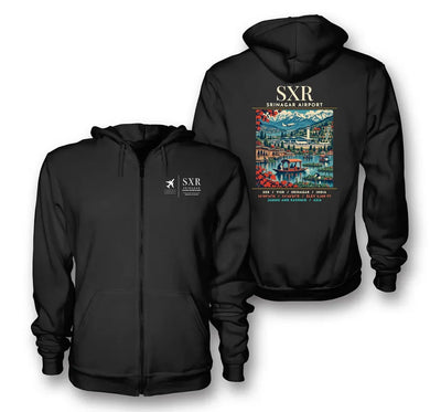 SXR - Poster - Zipped Hoodie - Black
