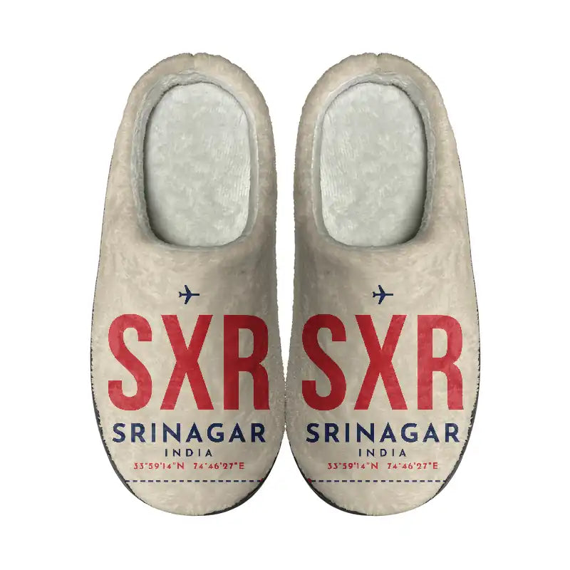 Sheikh ul-Alam International Airport (SXR) Slippers & Flip Flops - Slippers - Cotton - Code - Same - Beige