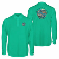 Thumbnail for Sydney Kingsford Smith Airport (SYD) Premium Polo T-Shirts - Badge - Long Sleeve - Green