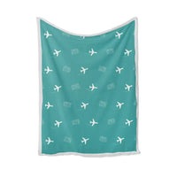 Thumbnail for Sydney Kingsford Smith Airport (SYD) Bedding Sets & Blankets - Blanket - Pattern - Turquoise