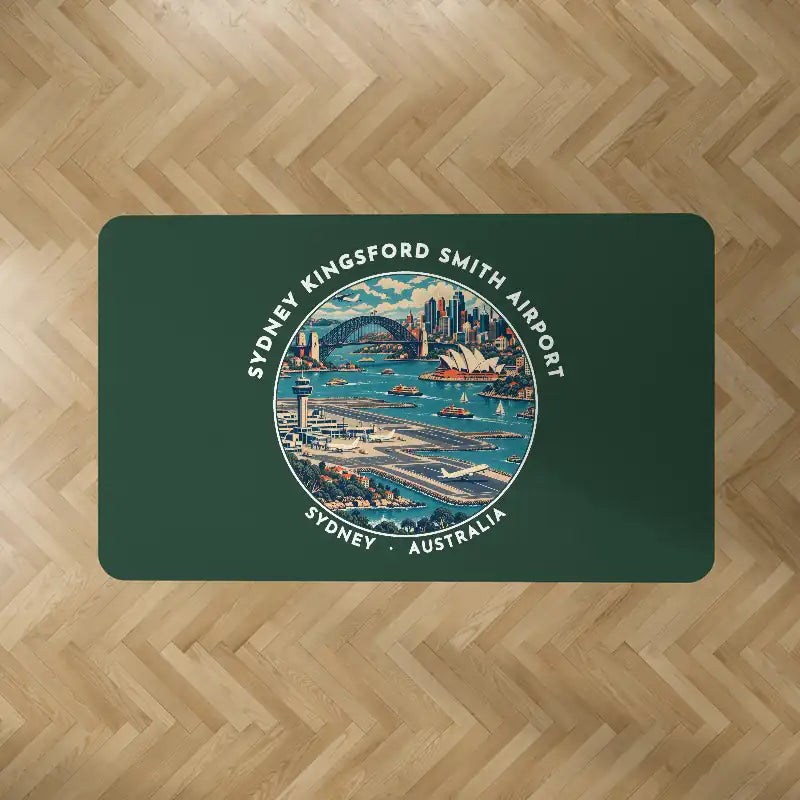 Sydney Kingsford Smith Airport (SYD) Carpets - Carpet Rectangle - Badge - Dark Green