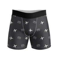 Thumbnail for Sydney Kingsford Smith Airport (SYD) Men Boxers - Pattern - Black