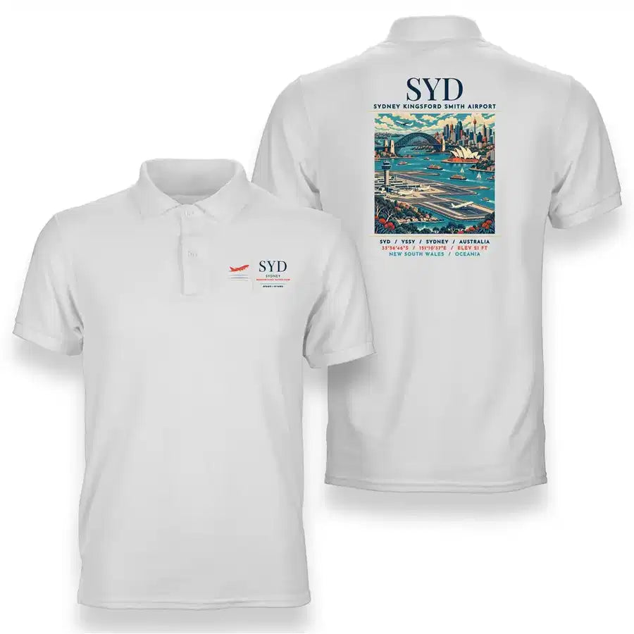 SYD - Poster - Double-Side Polo - White