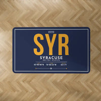 Thumbnail for Syracuse Hancock International Airport (SYR) Carpets - Carpet Rectangle - ID Tag - Dark Blue