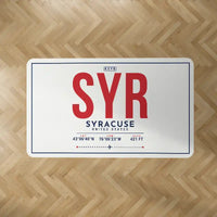 Thumbnail for Syracuse Hancock International Airport (SYR) Carpets - Carpet Rectangle - ID Tag - White