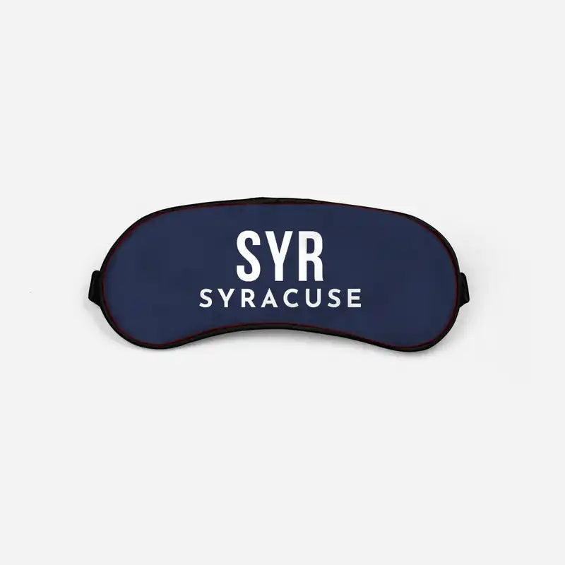 Syracuse Hancock International Airport (SYR) Sleep Masks - Sleep Mask - Code - Navy Blue