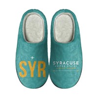 Thumbnail for Syracuse Hancock International Airport (SYR) Slippers & Flip Flops - Slippers - Cotton - Code - Different - Turquoise
