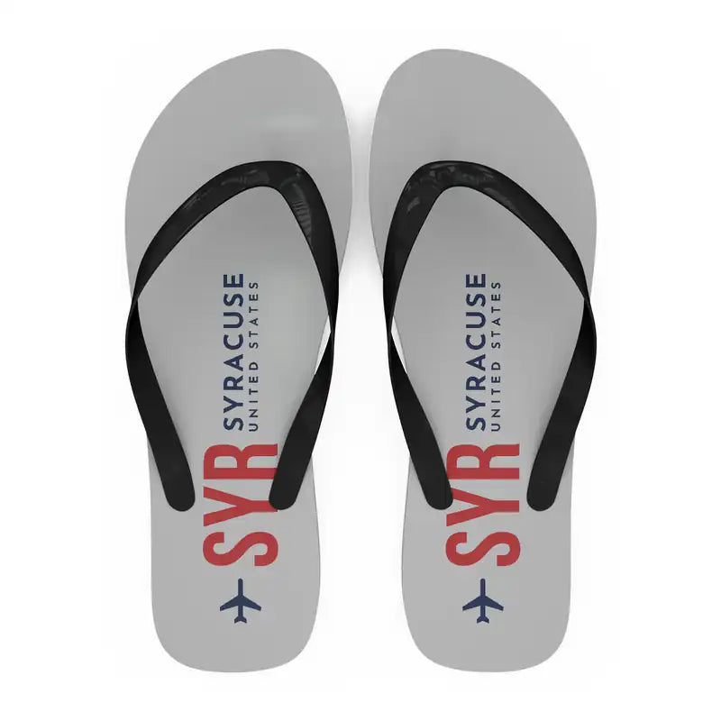 Syracuse Hancock International Airport (SYR) Slippers & Flip Flops - Slippers - Flip Flops - Code - Light Gray