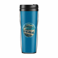 Thumbnail for Sanya Phoenix International Airport (SYX) Travel Mugs - Badge - Plastic (No Holder) - Light Blue