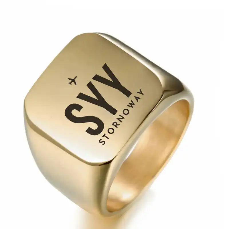 Stornoway Airport (SYY) Rings - Ring - Golden