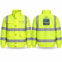 Thumbnail for Olsztyn-Mazury Airport (SZY) Reflective Winter Jackets - Poster - Fluorescent Yellow