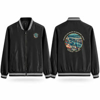 Thumbnail for Szczecin-Goleniów Solidarność Airport (SZZ) Stylish Jackets - Baseball Collar - Badge - Black