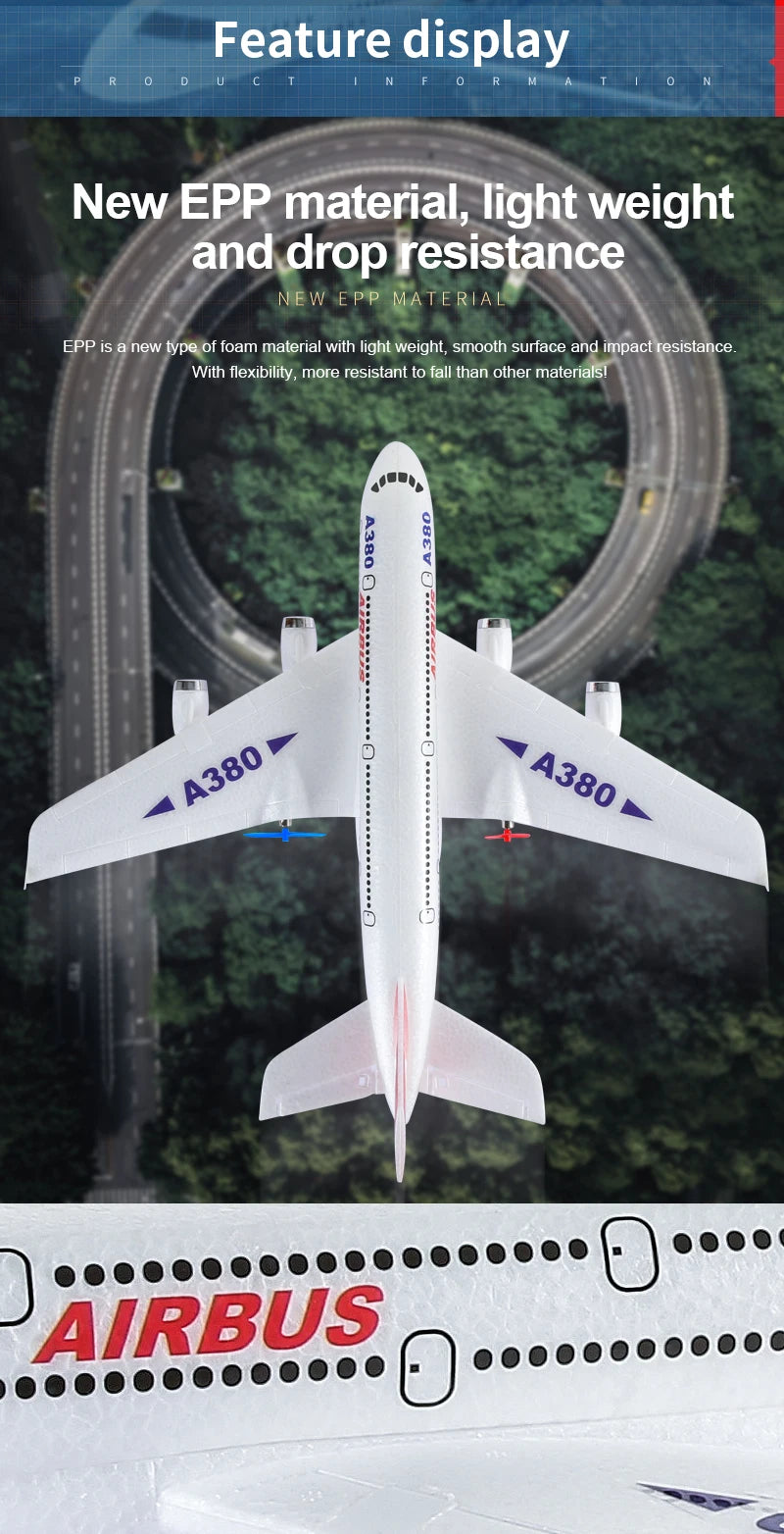 Rc Planes Hot Airbus A380 RC Plane Toys Outdoor Drone P520