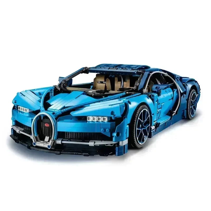 4031Pcs Blue Bugatti Car For Model - view 3