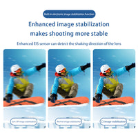 Thumbnail for HD Pocket Action Camera with WiFi, Anti-Shake, Waterproof Case for Helmet/Bicycle With 16GB card