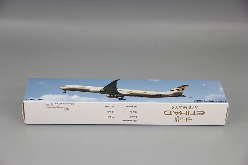 Etihad Airbus A350-1000 Airplane Model(1/200 Scale)