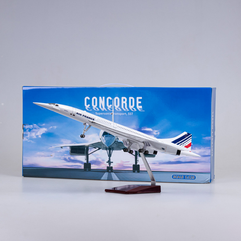 Air France Airline Concorde Airplane Model (1/125 Scale 50CM)