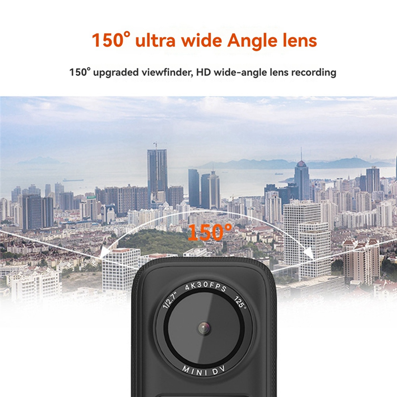 4K HD Night Vision WiFi Sports Camera with Touch Screen, Waterproof, Anti-Shake & Accessories With 16GB card