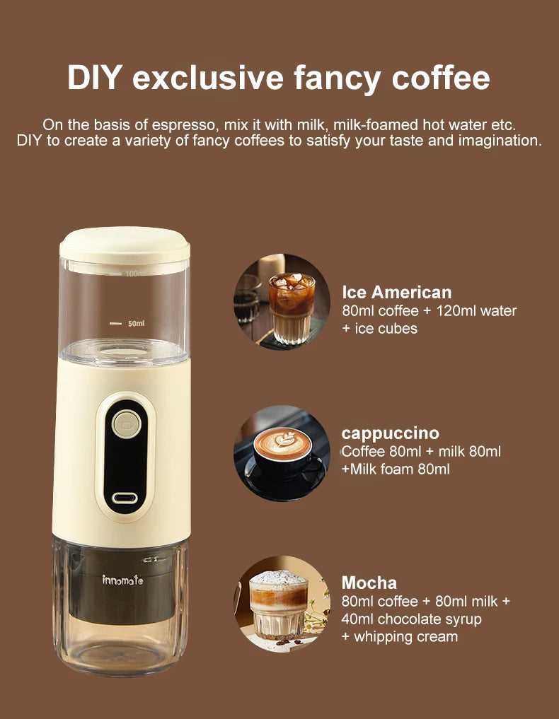 Wireless Small Portable Italian Coffee Machine