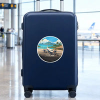 Thumbnail for Saab 2000 - 3D - Circle Sticker - Suitcase