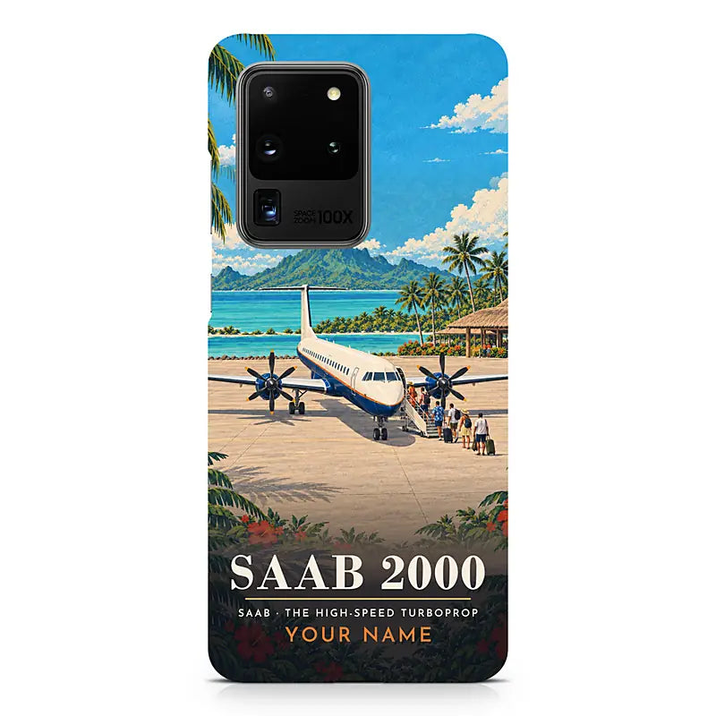 Saab 2000 - 3D + Name - Samsung Case - Black