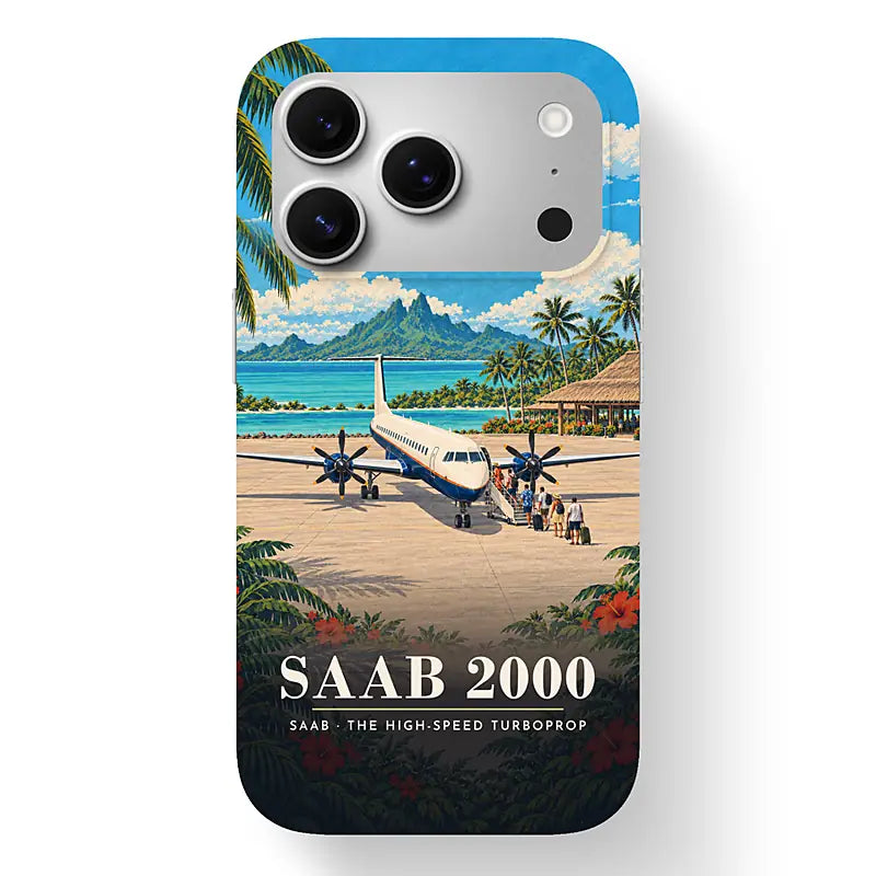 Saab 2000 - 3D + Title - MagSafe iPhone 17 Pro - Black