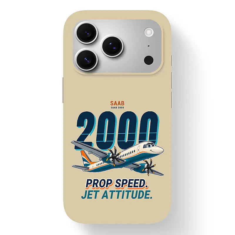 Saab 2000 - Cartoon - MagSafe iPhone 17 Pro - Beige