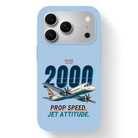 Thumbnail for Saab 2000 - Cartoon - MagSafe iPhone 17 Pro - Light Blue