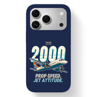 Thumbnail for Saab 2000 - Cartoon - MagSafe iPhone 17 Pro - Navy Blue