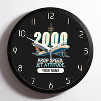 Thumbnail for Saab 2000 - Cartoon + Name - Framed - Black