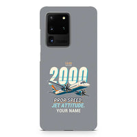 Thumbnail for Saab 2000 - Cartoon + Name - Samsung Case - Gray