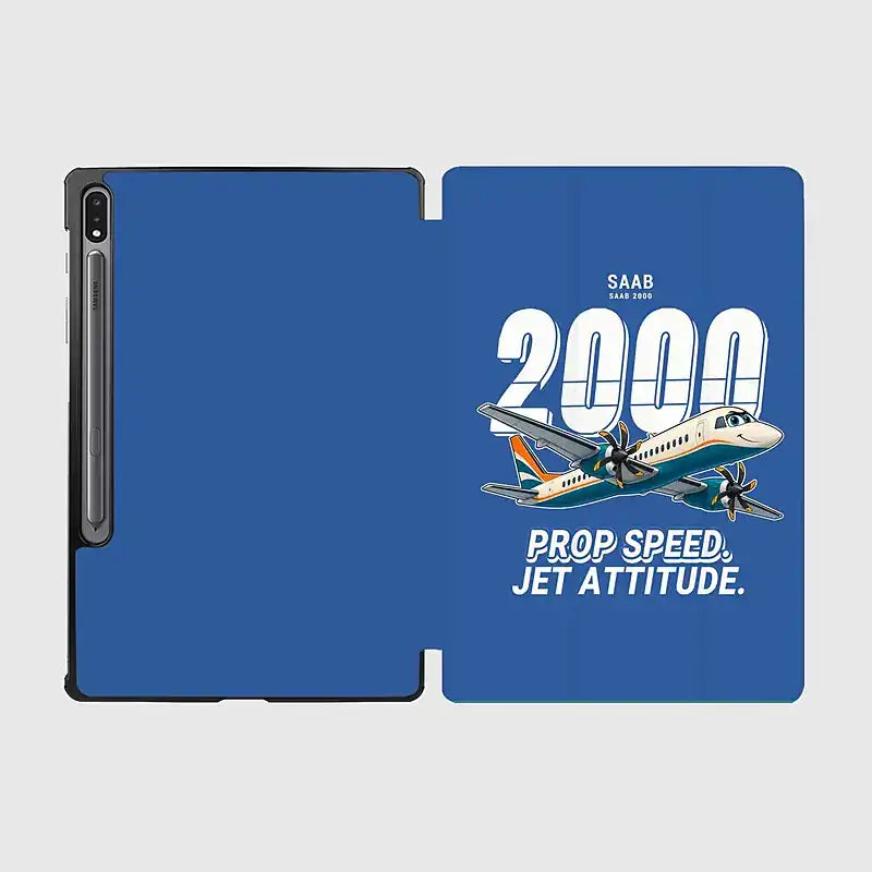 Saab 2000 - Cartoon - Samsung Tablet - Blue