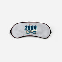 Thumbnail for Saab 2000 - Cartoon - Sleep Mask - Light Gray