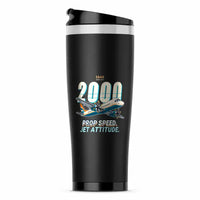 Thumbnail for Saab 2000 - Cartoon - Stainless Steel (No Holder) - Black