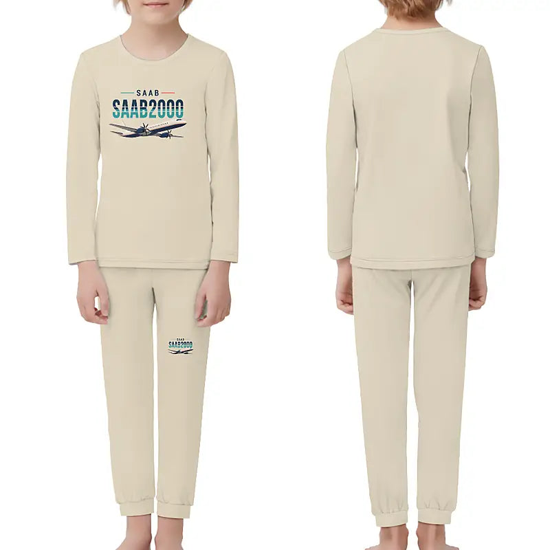 Saab 2000 - Children Pajamas - Original Chest - Beige