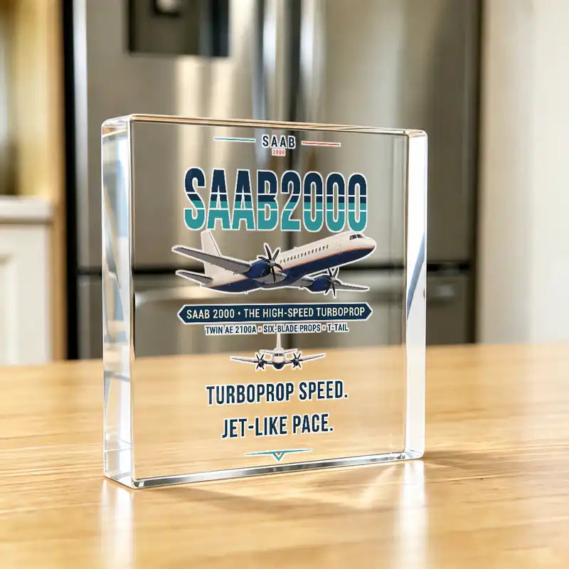 Saab 2000 - Crystal Ornament - Original - Kitchen