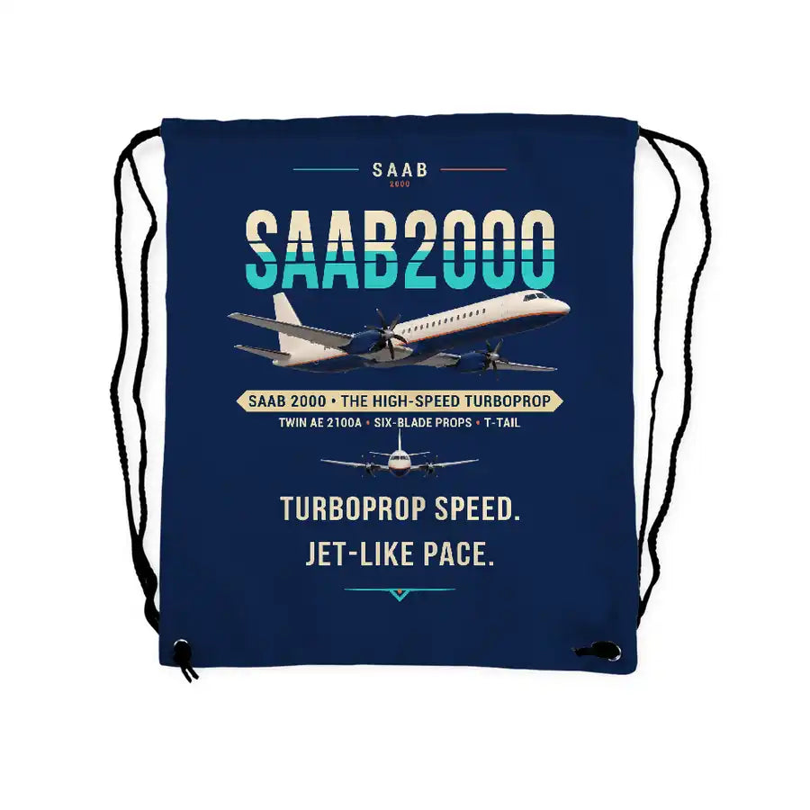 Saab 2000 - Drawstring Bag - Original - Dark Blue