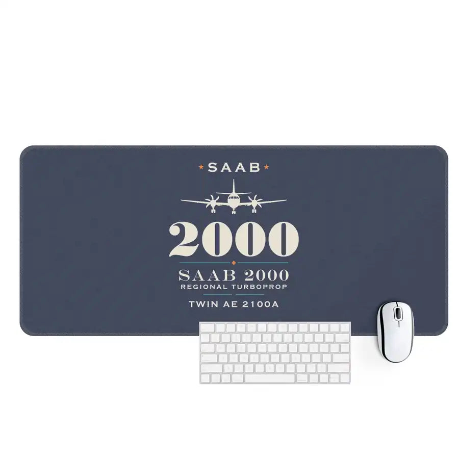 Saab 2000 - Heritage - Desk Mat - Navy Blue