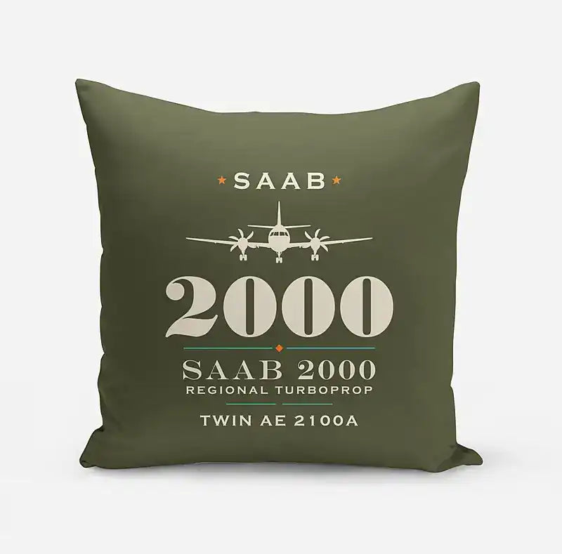 Saab 2000 - Heritage - Pillow - Green Army