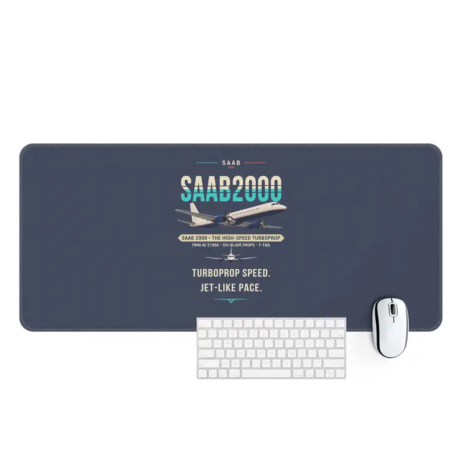 Saab 2000 - Original - Desk Mat - Navy Blue