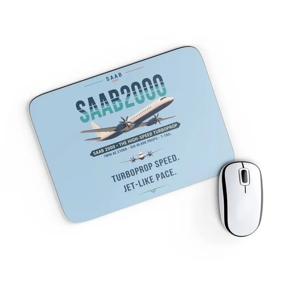 Saab 2000 - Original - Mouse Pad - Light Blue