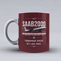Thumbnail for Saab 2000 - Original - Mug - Dark Red