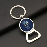 Thumbnail for Saab 2000 - Original + Name - Bottle Opener Key Chain - Navy Blue